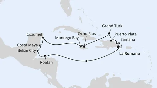 Route Mexiko & Karibik ab Dominikanische Republik