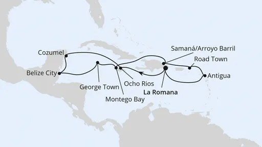 Route Mexiko & Karibik ab Dominikanische Republik