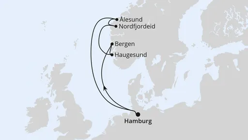 Route Midsummer@Sea