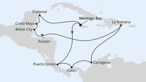 Route Mittelamerika & Mexiko ab Jamaika
