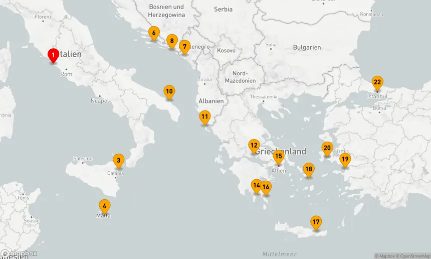 Route 21 Nächte - MOSAIK DES MITTELMEERS: KROATIEN, GRIECHENLAND & EPHESUS