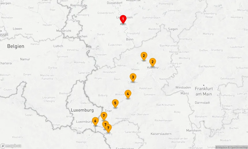 Route 7 Nächte - Mosel und Saar intensiv erleben
