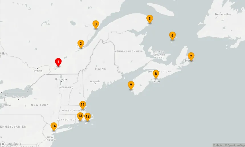 Route 13 Nächte - Natur und Metropolen zwischen der Belle Province und dem Big Apple