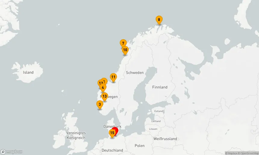 Route 14 Nächte - Naturschönheiten Norwegens (EUR2714)
