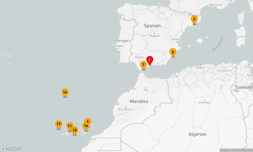 Route 18 Nächte - NEUJAHR IN SPANIEN UND AUF DEN KANARISCHEN INSELN