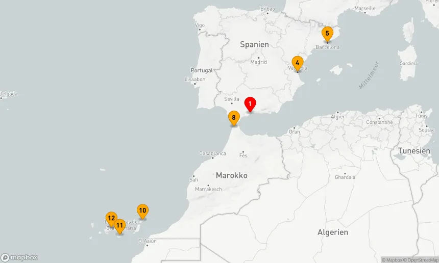 Route 11 Nächte - NEUJAHR IN SPANIEN UND AUF DEN KANARISCHEN INSELN