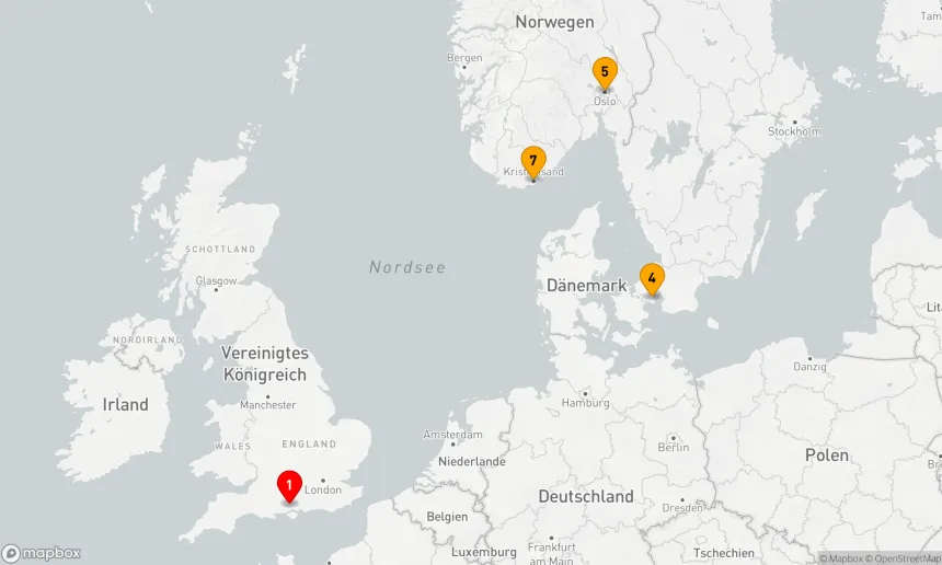 Route 8 Nächte - Neujahr in Nordeuropa und Skandinavien