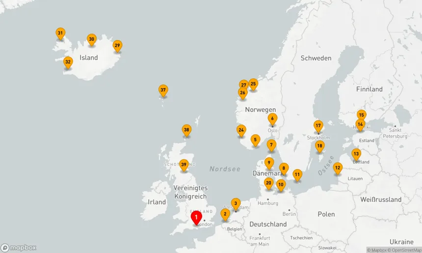 Route 40 Nächte - Nordeuropa-Explorer