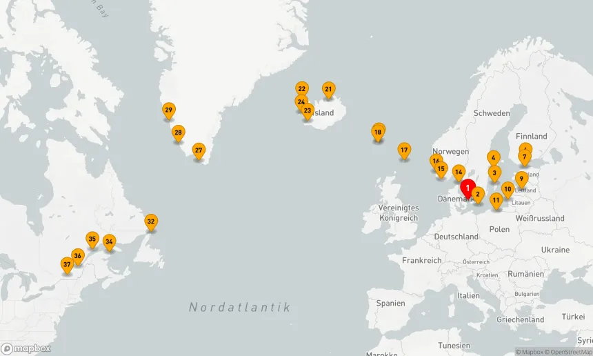 Route 36 Nächte - NORDEUROPA, ISLAND, GRÖNLAND & KANADA