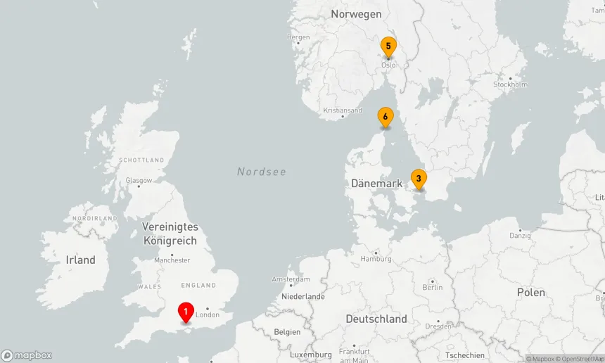 Route 7 Nächte - NORDEUROPA UND SKANDINAVIEN