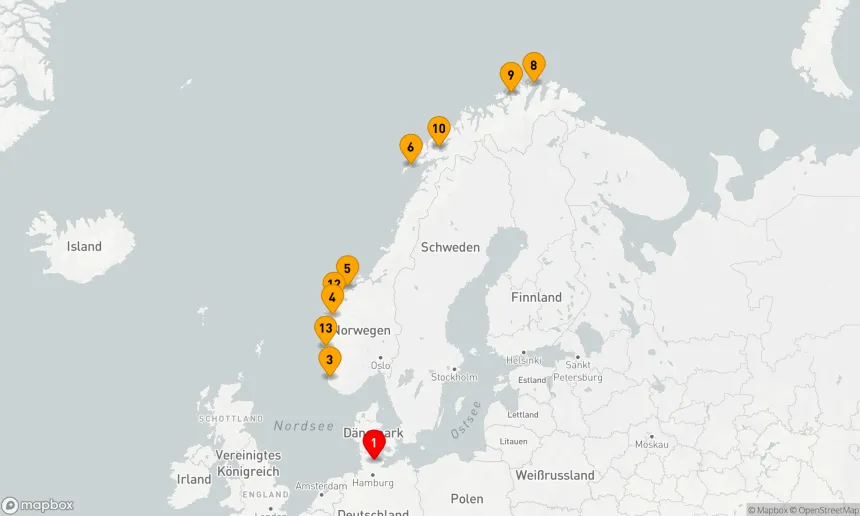 Route 14 Nächte - Westnorwegen mit allen Facetten