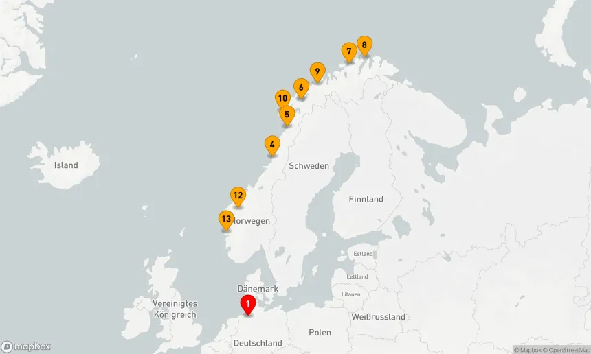 Route 14 Nächte - Norwegens Küstenträume (ART423)