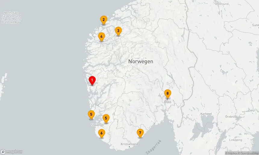 Route 7 Nächte - Norwegische Fjorde