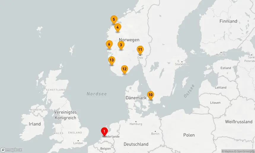 Route 14 Nächte - NORWEGISCHE FJORDE & KOPENHAGEN