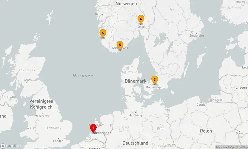 Route 7 Nächte - NORWEGISCHE FJORDE & KOPENHAGEN