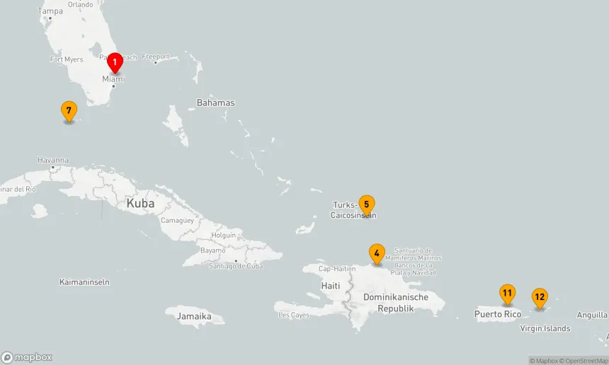 Route 14 Nächte - ÖSTLICHE KARIBIK: BAHAMAS & SAN JUAN