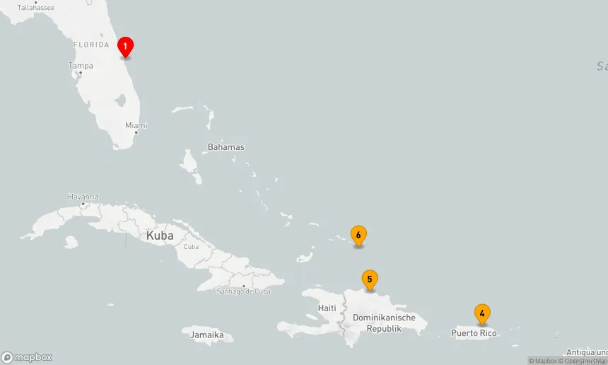 Route 7 Nächte - Östliche Karibik mit Puerto Rico