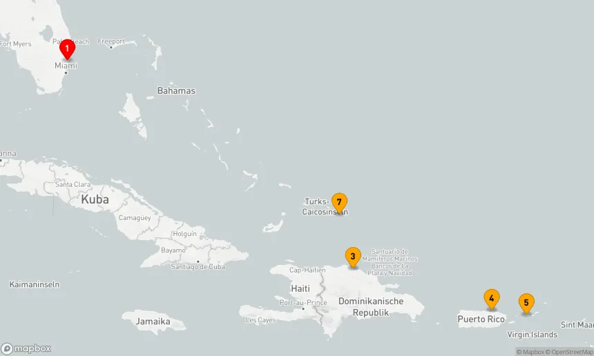 Route 8 Nächte - Östliche Karibik mit Puerto Rico