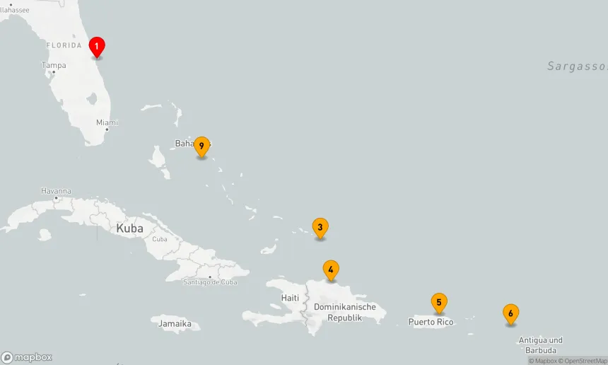 Route 9 Nächte - Östliche Karibik mit Puerto Rico & Celebration Key