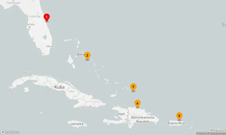 Route 8 Nächte - Östliche Karibik mit Puerto Rico & Celebration Key