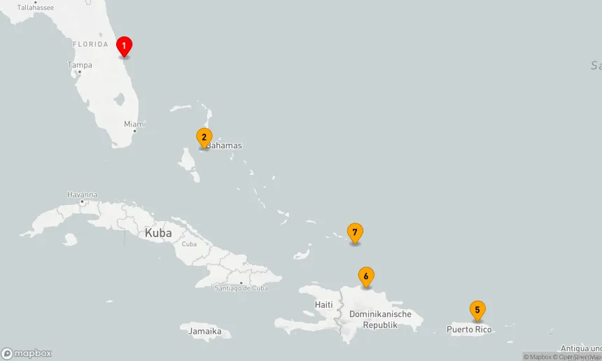 Route 8 Nächte - Östliche Karibik mit Puerto Rico