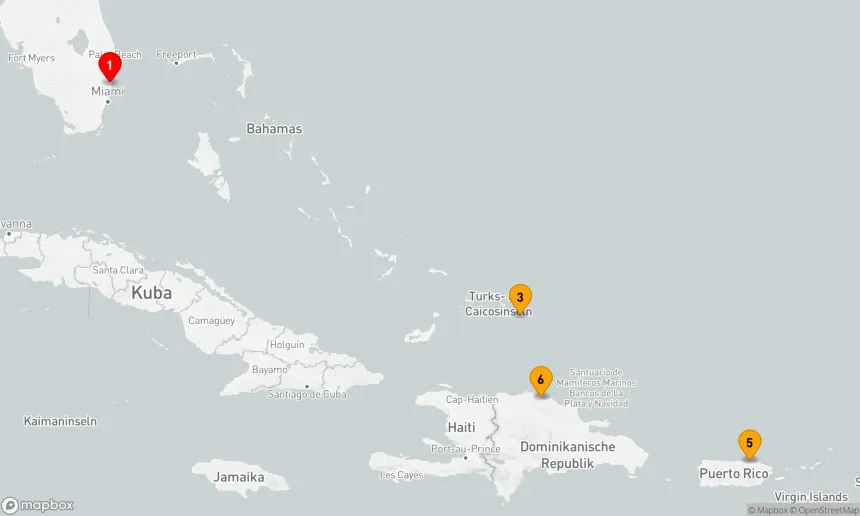 Route 7 Nächte - Östliche Karibik mit Puerto Rico Urlaub