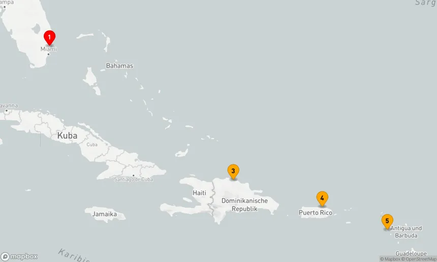 Route 7 Nächte - Östliche Karibik mit St. Kitts