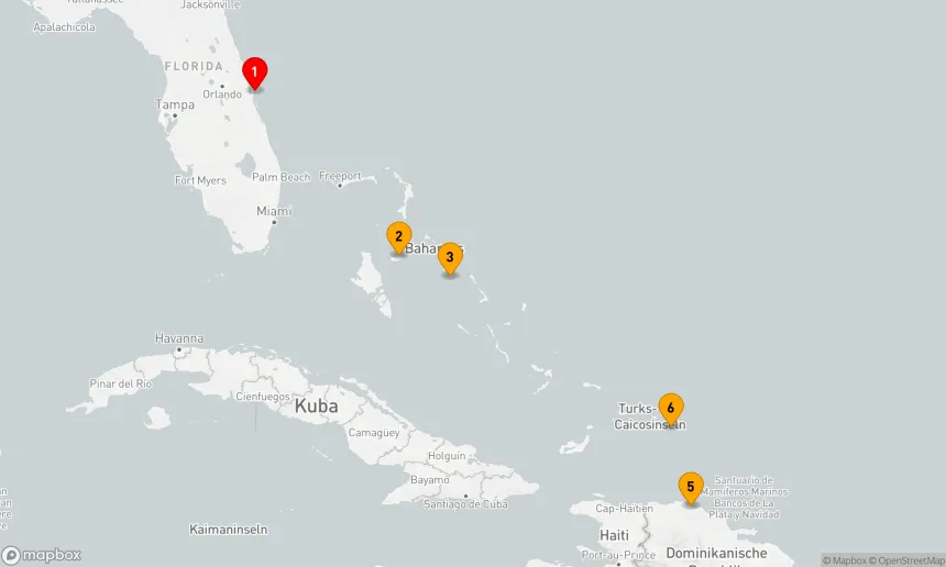 Route 7 Nächte - Östliche Karibik mit Turks & Caicos