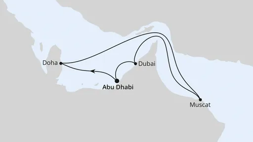 Route Orient mit Oman ab Abu Dhabi