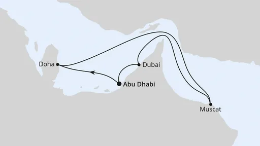 Route Orient mit Oman ab Abu Dhabi