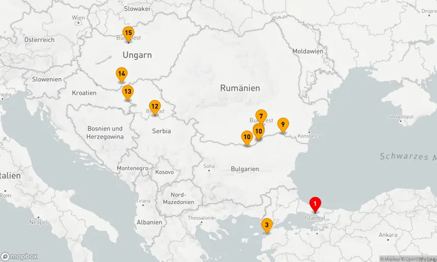 Route 14 Nächte - Osteuropa & Balkan mit der Türkei enthüllt