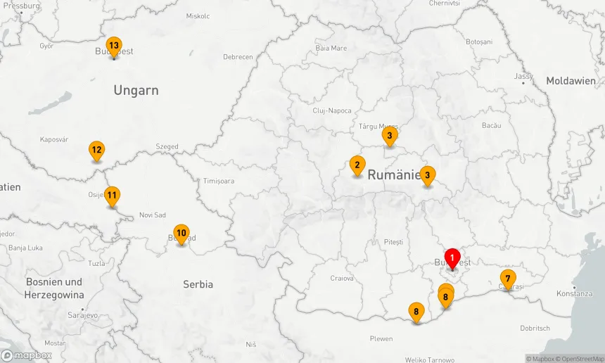 Route 12 Nächte - Osteuropa & Balkan mit Transsilvanien enthüllt