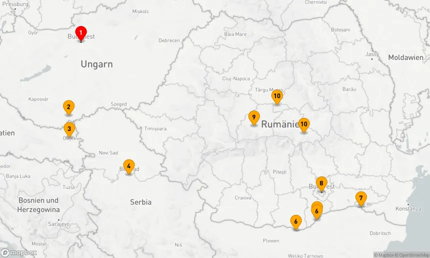 Route 12 Nächte - Osteuropa & Balkan mit Transsilvanien enthüllt