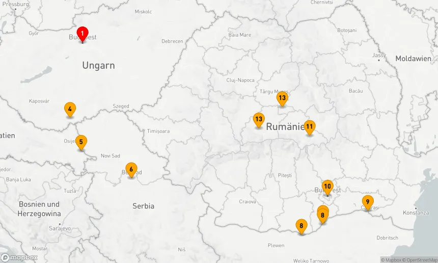 Route 14 Nächte - Osteuropa & Balkan mit Transsilvanien & Budapest vorgestellt