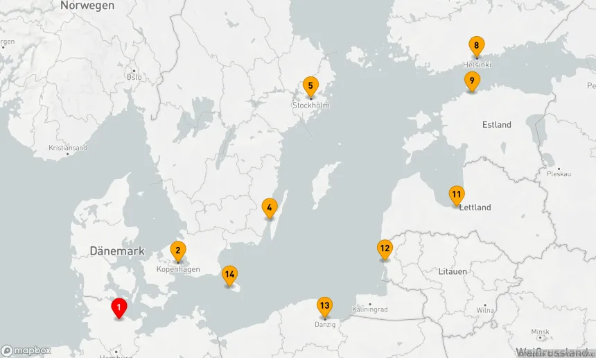 Route 14 Nächte - Ostsee – auf den Spuren der Hanse