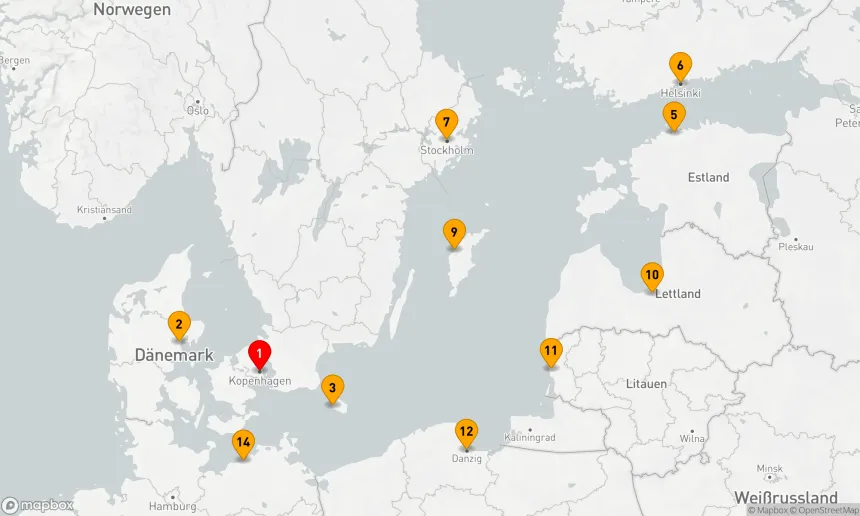 Route 14 Nächte - Ostseeglanz: Kultur und Küstenorte entdecken
