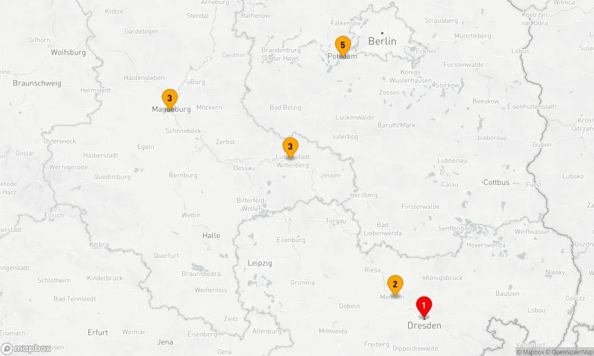 Route 5 Nächte - Ostzauber ab Dresden