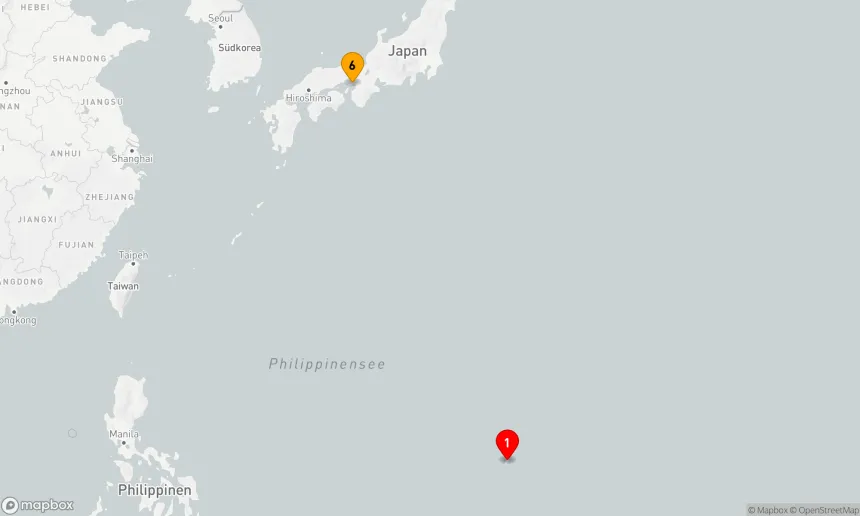 Route 5 Nächte - Ozean-Kreuzfahrt: Guam - Kobe