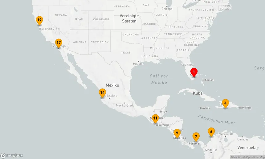 Route 18 Nächte - PANAMAKANAL-FERIENKREUZFAHRT: MIAMI, CABO ROJO & SAN DIEGO