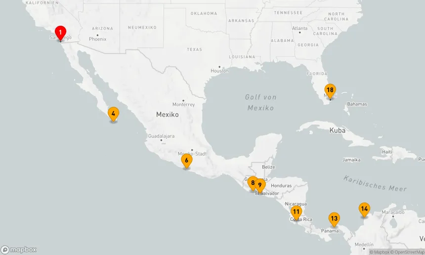 Route 17 Nächte - PANAMAKANAL & LATEINAMERIKA-KREUZFAHRT: MEXIKO, COSTA RICA & KOLUMBIEN