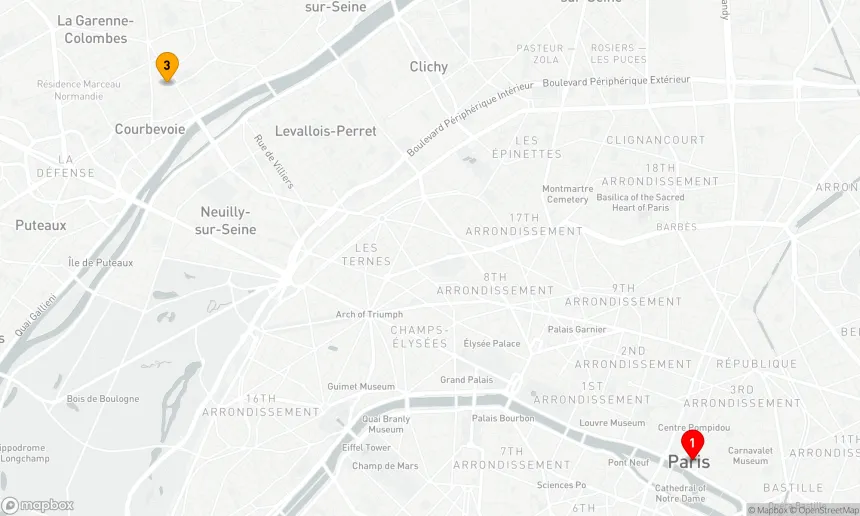 Route 3 Nächte - Pariser Flair