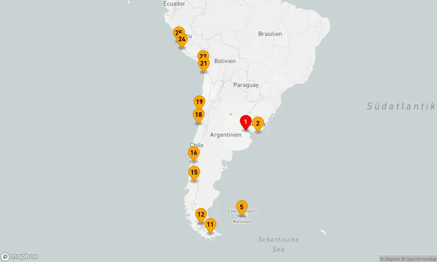 Route 25 Nächte - PATAGONIEN-EXPEDITION
