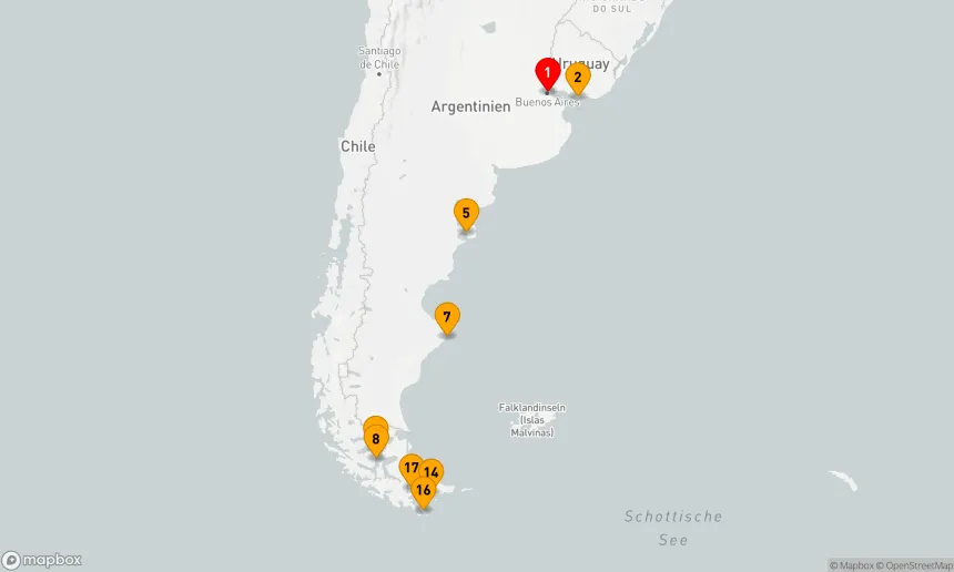Route 16 Nächte - Patagonien & die chilenischen Fjorde