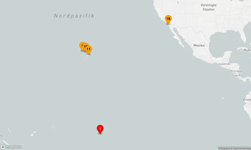 Route 17 Nächte - Pazifikparadies und Hawaiianische Träume
