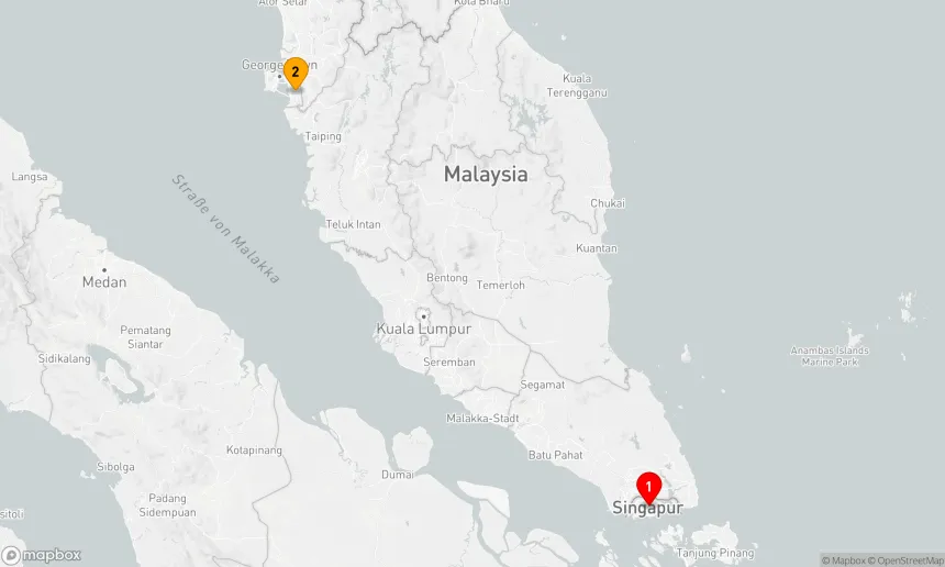 Route 5 Nächte - PENANG & PHUKET ÜBER NACHT