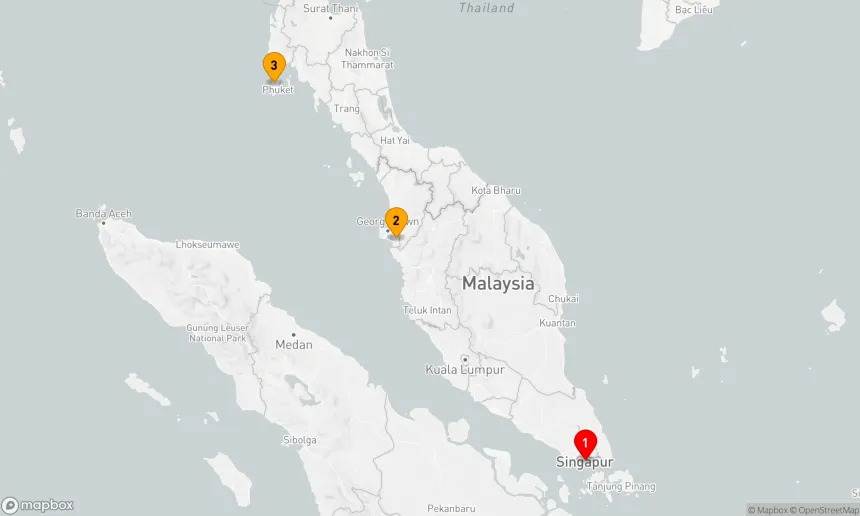 Route 5 Nächte - PENANG & PHUKET URLAUB ÜBER NACHT