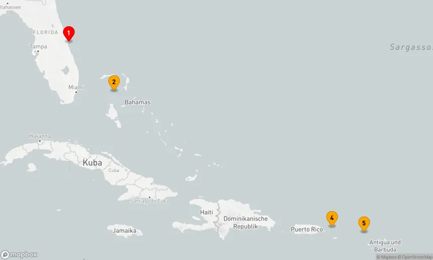 Route 7 Nächte - PERFEKTER TAG COCOCAY & KARIBIK URLAUB