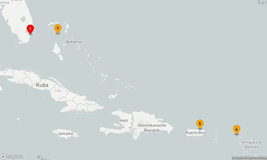 Route 7 Nächte - PERFEKTER TAG COCOCAY & OSTKARIBIK