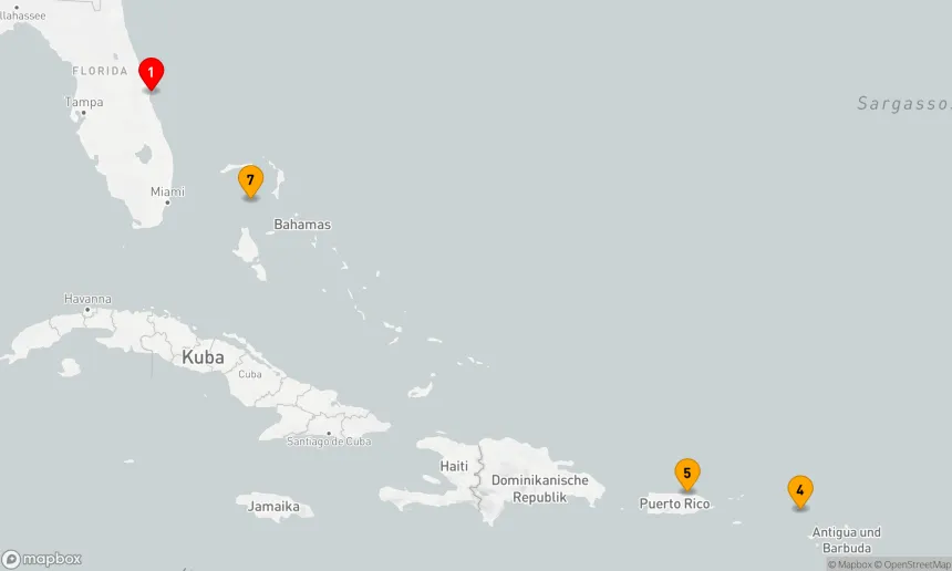 Route 7 Nächte - PERFEKTER TAG COCOCAY & OSTKARIBIK