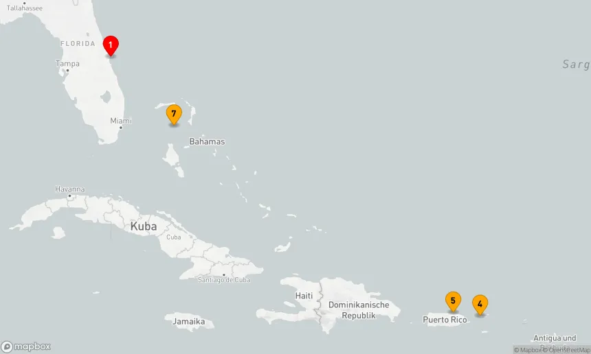 Route 7 Nächte - PERFEKTER TAG COCOCAY & OSTKARIBIK